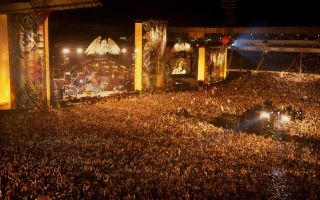 The Crowd at Wembley Stadium at the Freddie Mercury Tribute Concert