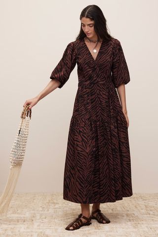 Cotton Wrap Dress