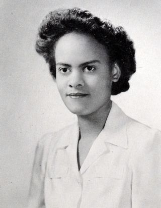a portrait of a woman from 1945