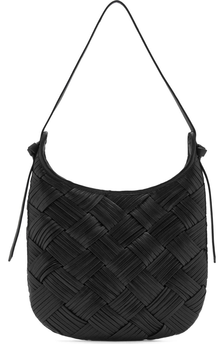 Woven Leather Shoulder Bag