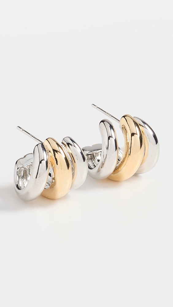 Shashi Triple Two Toned Hoops