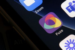Fuze mobile app icon on an iPhone display