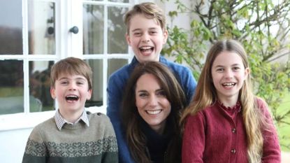 Princess of Wales with her children