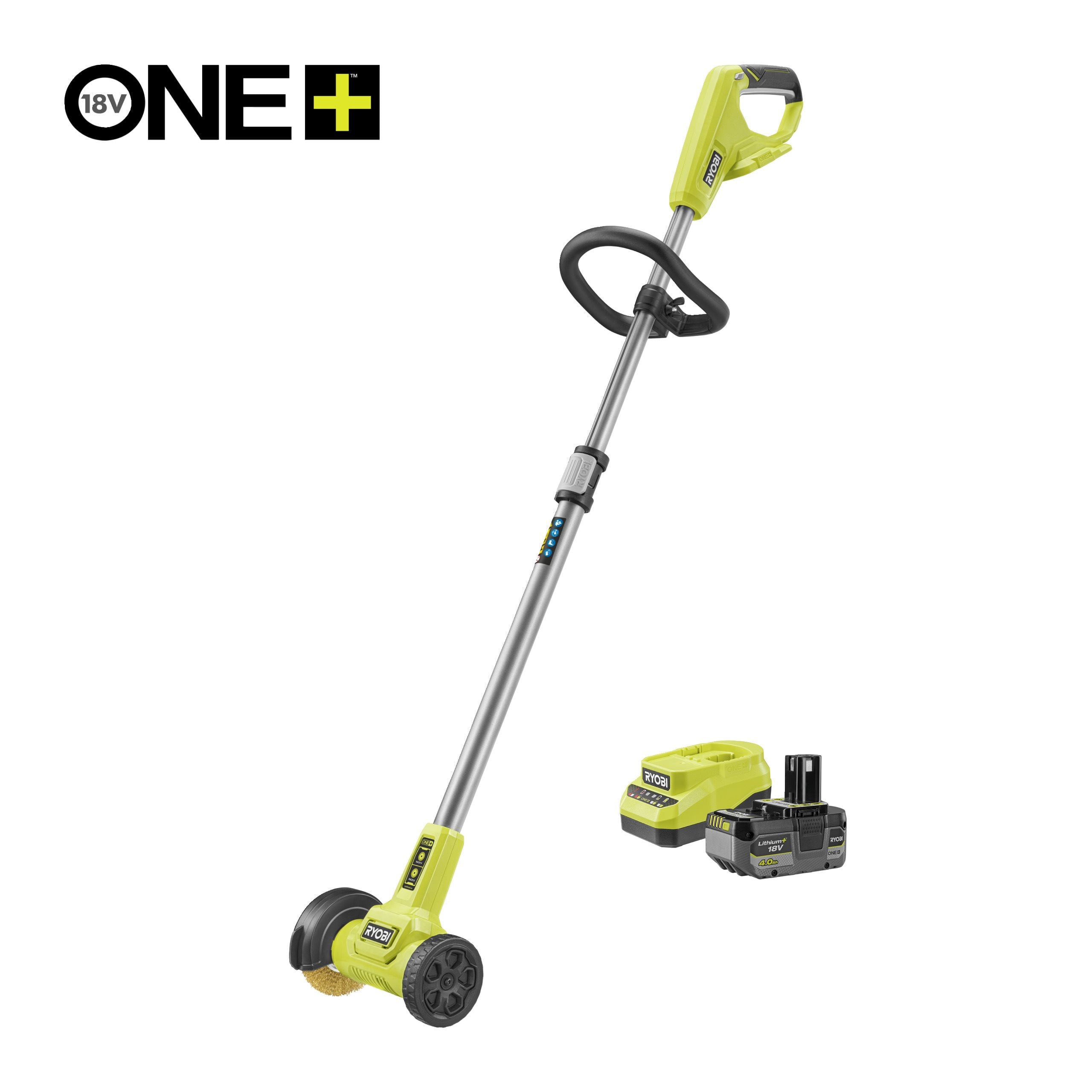 18v One+&amp;trade; Cordless Patio Cleaner With Wire Brush (1 X 4.0ah)