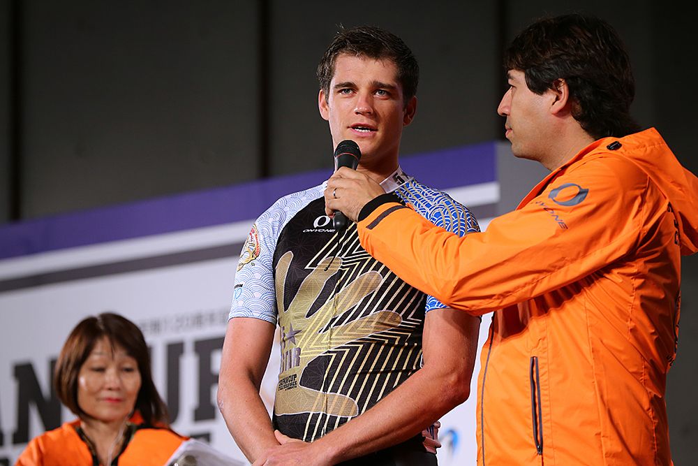 Theo Bos at 2016 Japan Cup team presentation