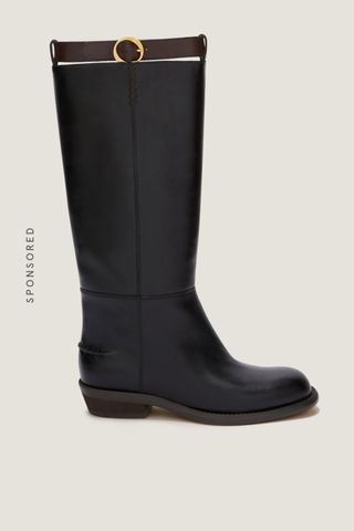 Odissi Studio, Emilie Black Leather Riding Boot