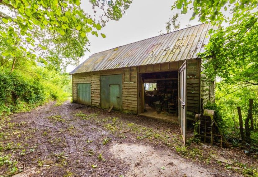 A workshop on the 30-acre site has planning consent for conversion into a two-bedroom dwelling