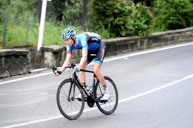 Ryder Hesjedal (Garmin-Sharp) loses ground to his GC rivals