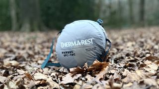 Therm-a-Rest Parsec 0F/-18C sleeping bag packed up