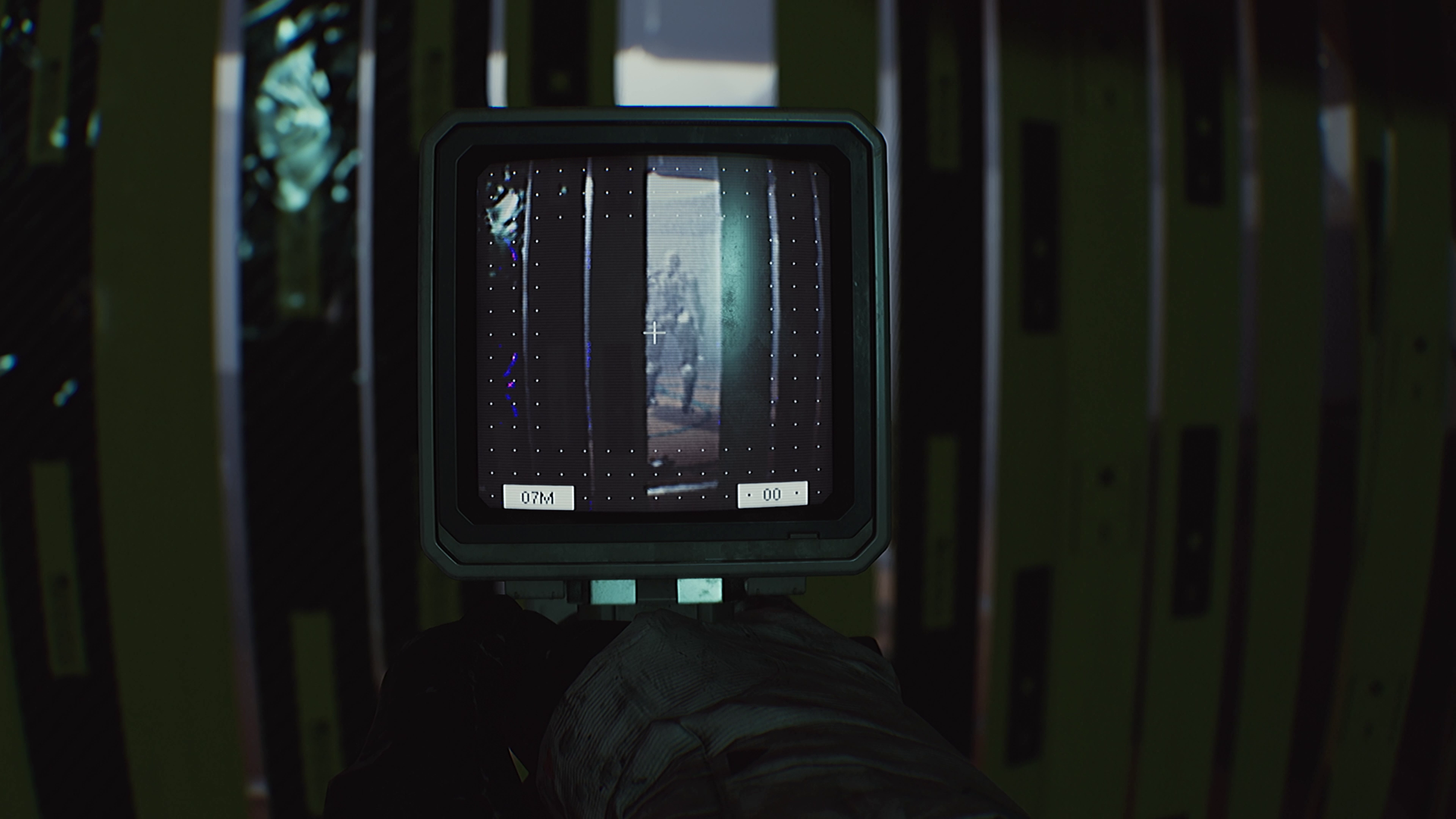 A creepy robot glimpsed on CCTV footage.