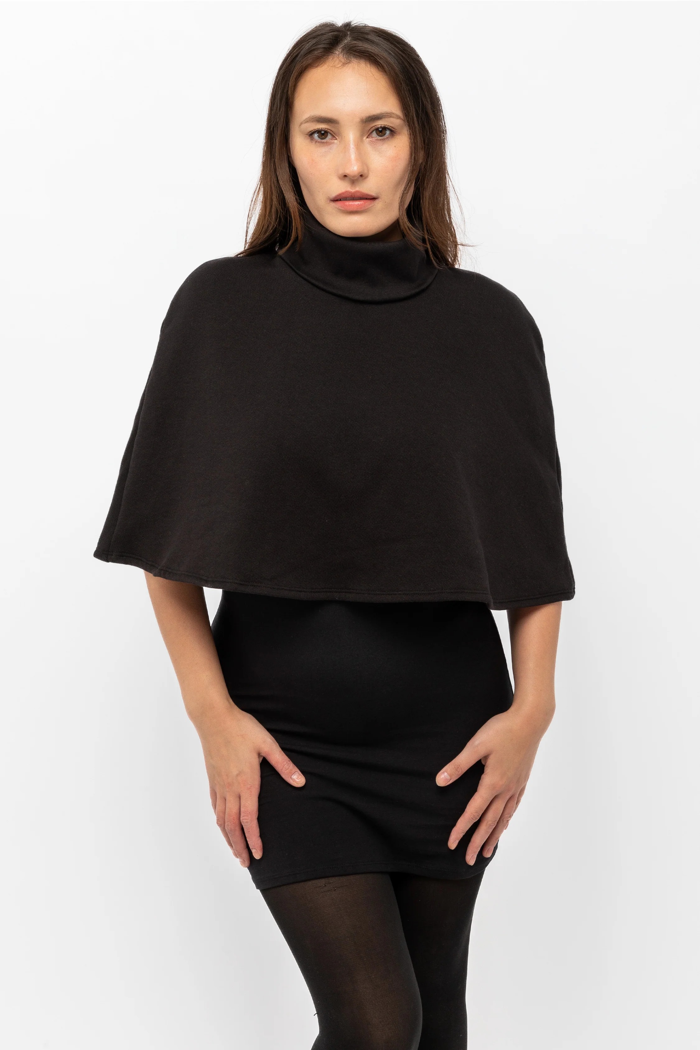 Los Angeles Apparel Flex Fleece Turtleneck Cape.