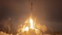 A SpaceX Falcon 9 rocket launches 24 of the company's Starlink internet satellites from Vandenberg Space Force Base in California on July 31, 2026.