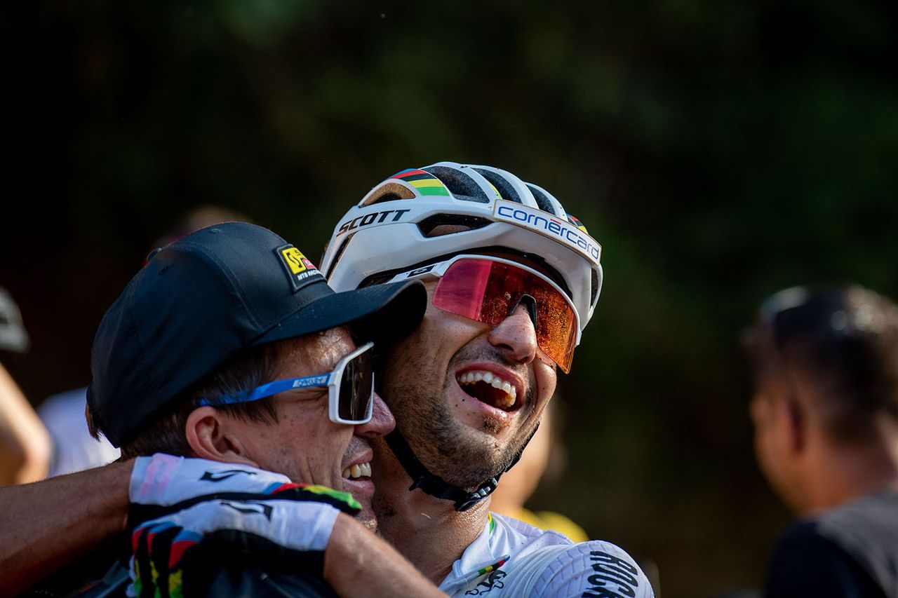 Thomas Frischknecht and Nino Schurter