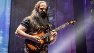 John Petrucci from the band Dream Theater performs on stage at Oslo Spektrum on May 19, 2022 in Oslo, Norway. 