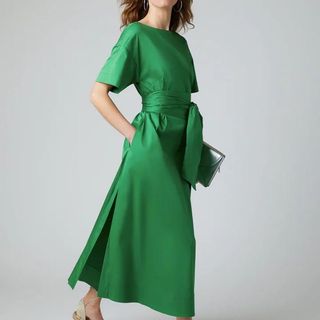 Green a-line swing dress from Jasper Conran