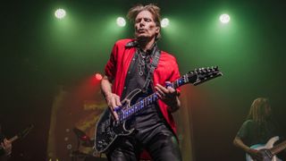 Steve Vai performs live on stage during a concert at the Columbia Theater on July 8, 2022 in Berlin, Germany