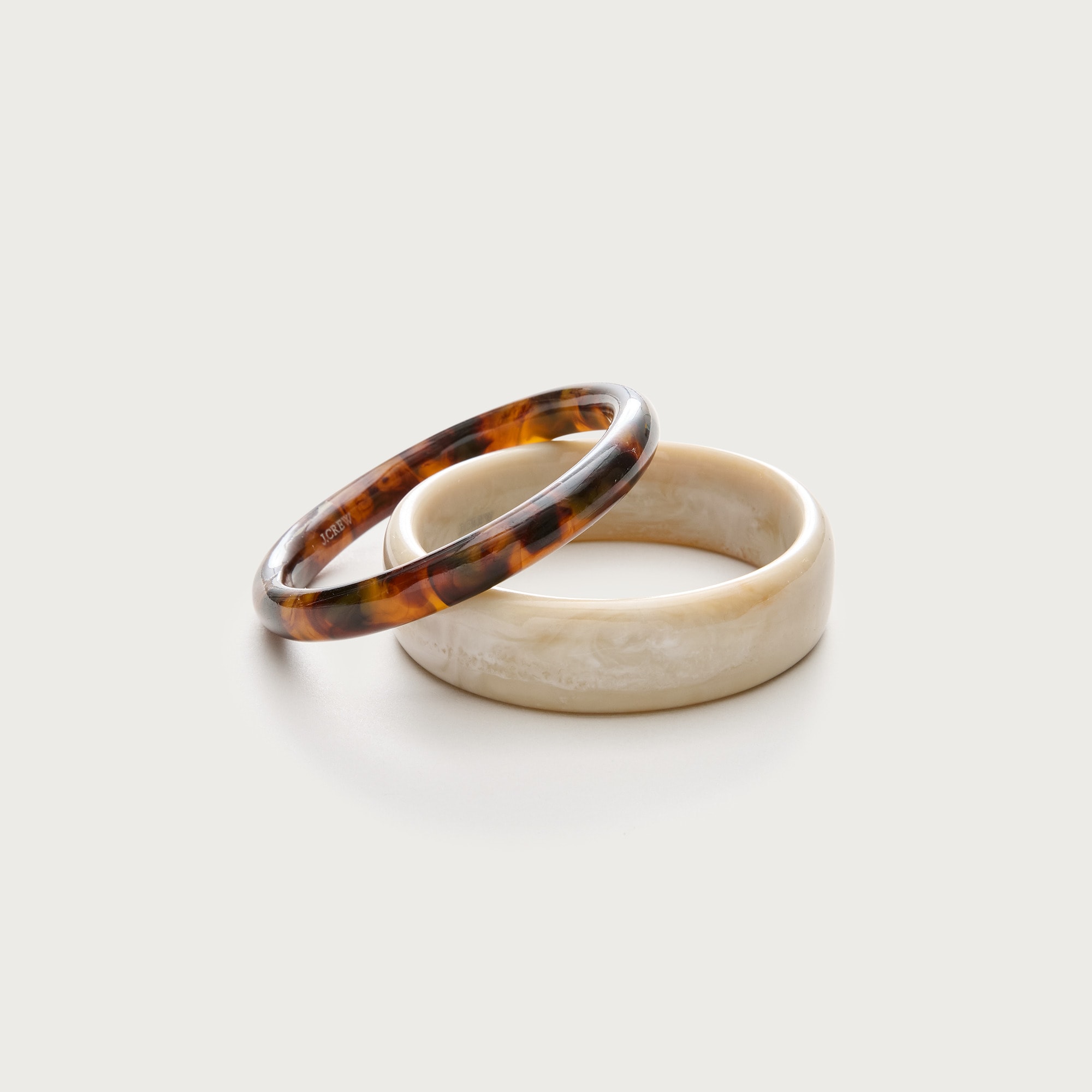 Tortoiseshell Bangles Set-Of-Two