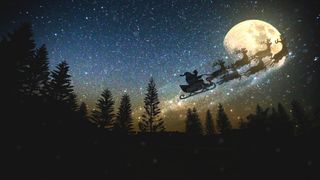 Santa won't be dodging any rockets while delivering gifts this year.