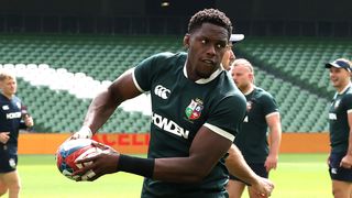 Maro Itoje in training for British & Irish Lions