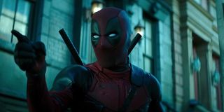 Deadpool pointing finger