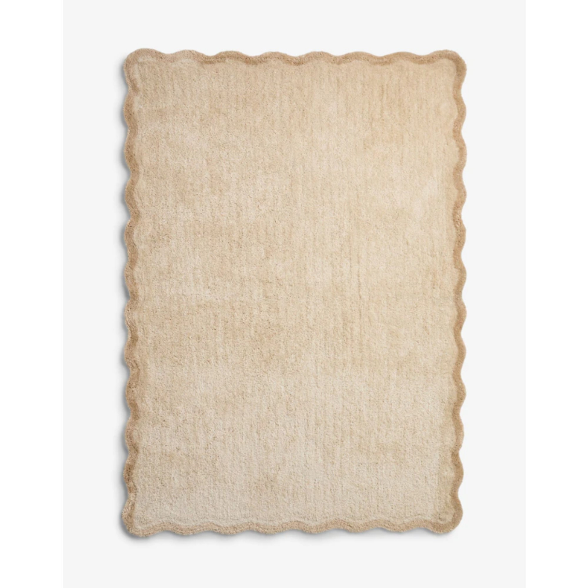 Next Light Natural Soft Scallop Washable Rug