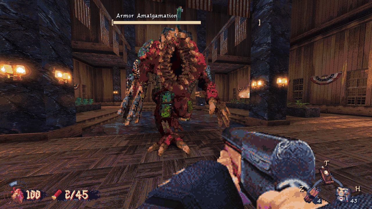 Close up view of boss enemy in Cultic