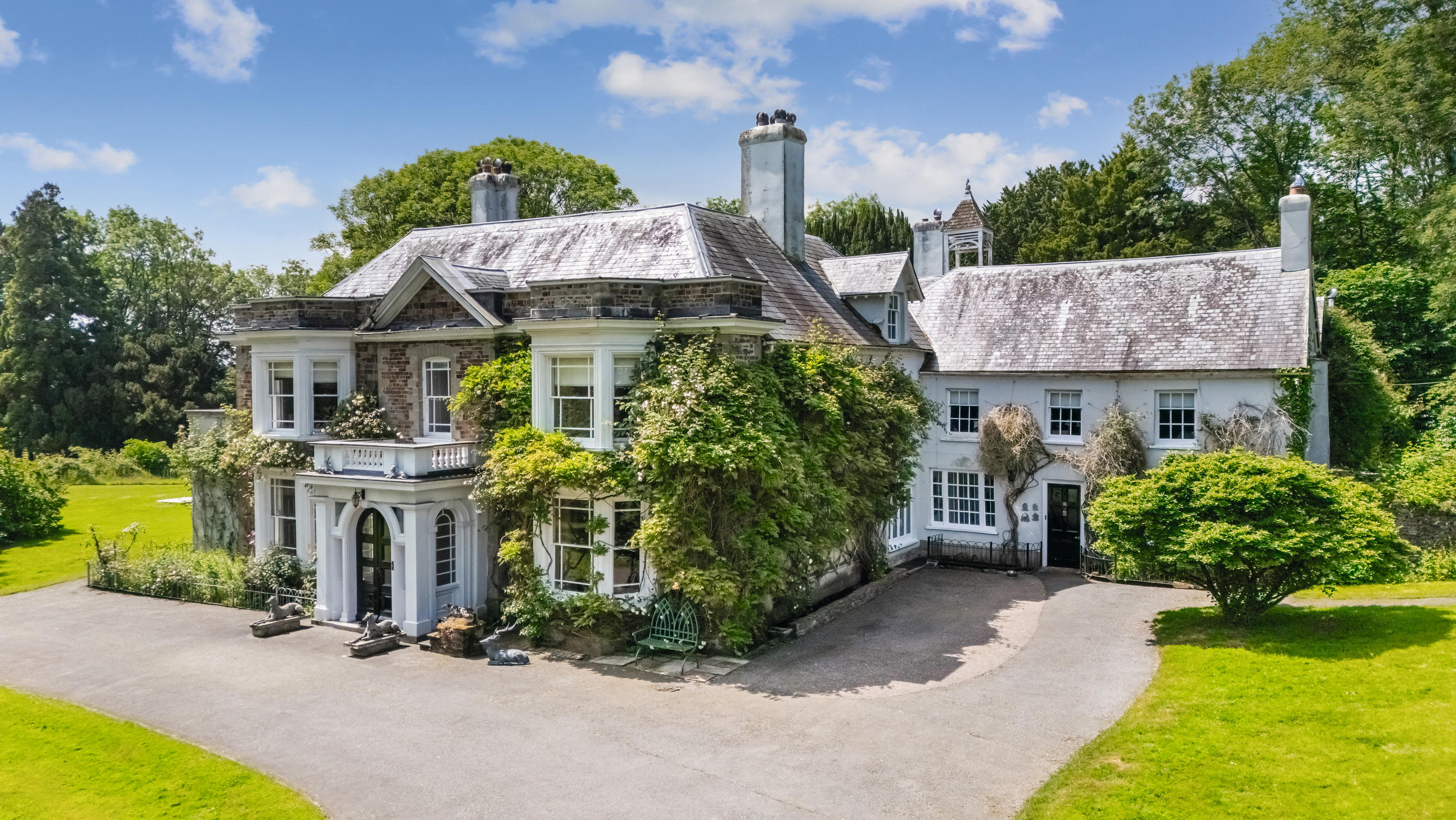 Halsdon House in Devon, the home of Charlie Watts of the Rolling Stones 