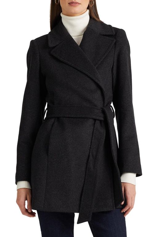 Belted Wool Blend Coat