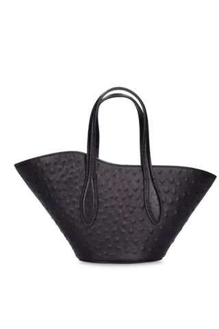 Micro Open Tulip Embossed Leather Bag by Little Liffner 