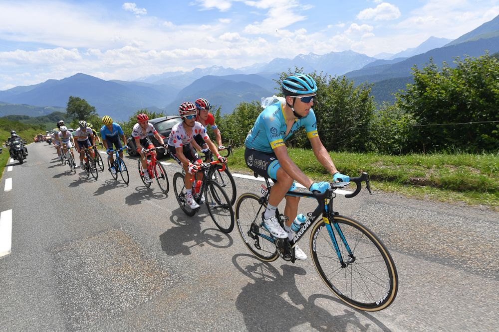 Tanel Kangert off the front duing stage 19 at the Tour de France
