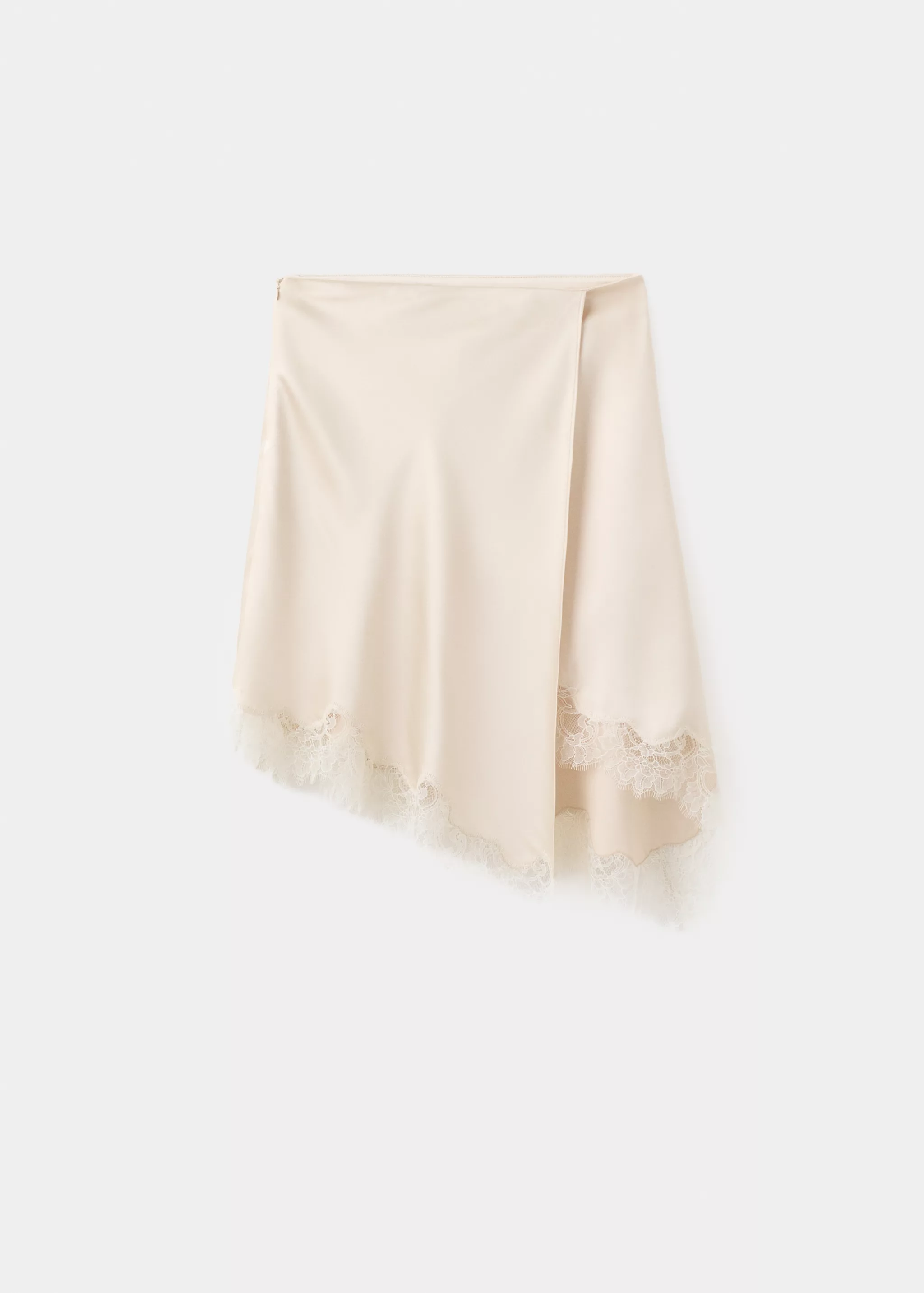 Mango, Lingerie Wrap Skirt with Slit - Women | Mango USA