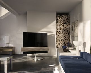 Scandinavian style room with stunning Bang & Olufsen TV stand