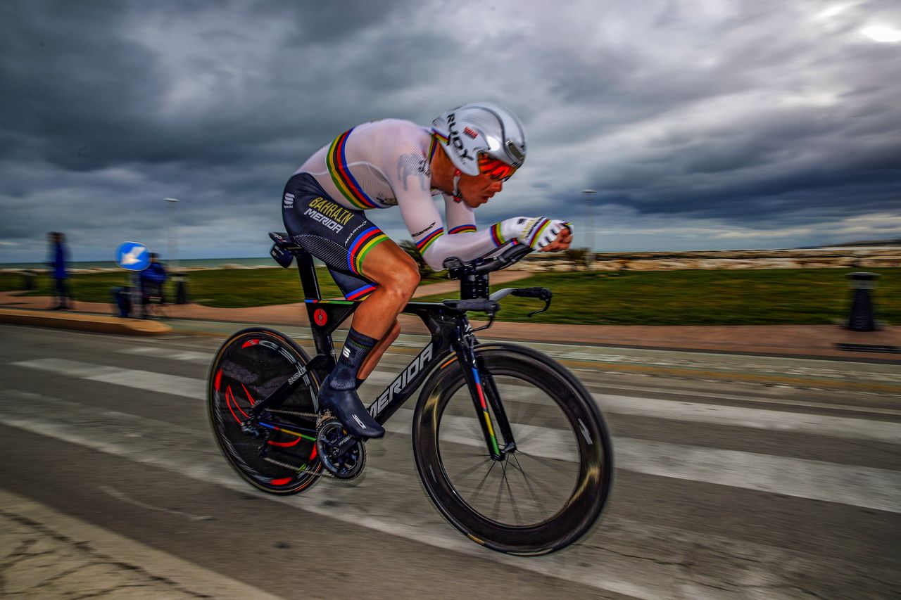 Rohan Dennis couldn't manage victory in the rainbow bands