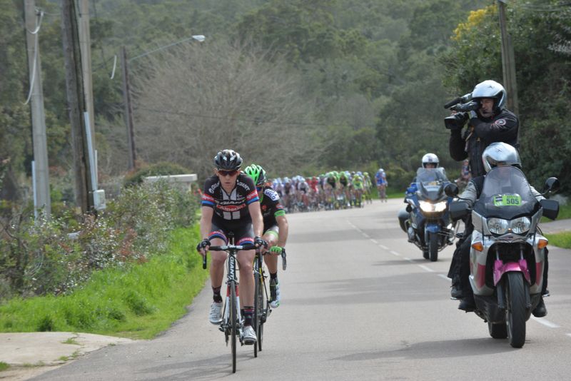 Chad Haga (Giant-Alpecin) and Romain Feillu (Bretagne-S&eacute;ch&eacute; Environnement) in the breakaway