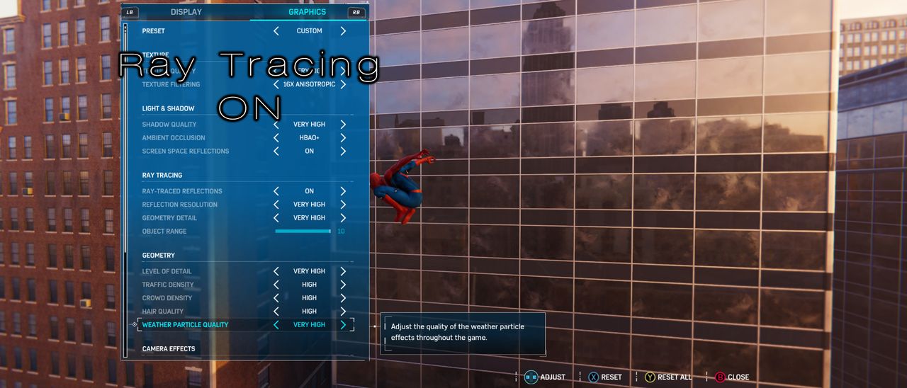 Marvel's Spider-Man Ray-Tracing Comparisons