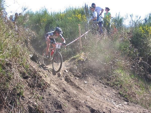 Mary racing in the World Cup