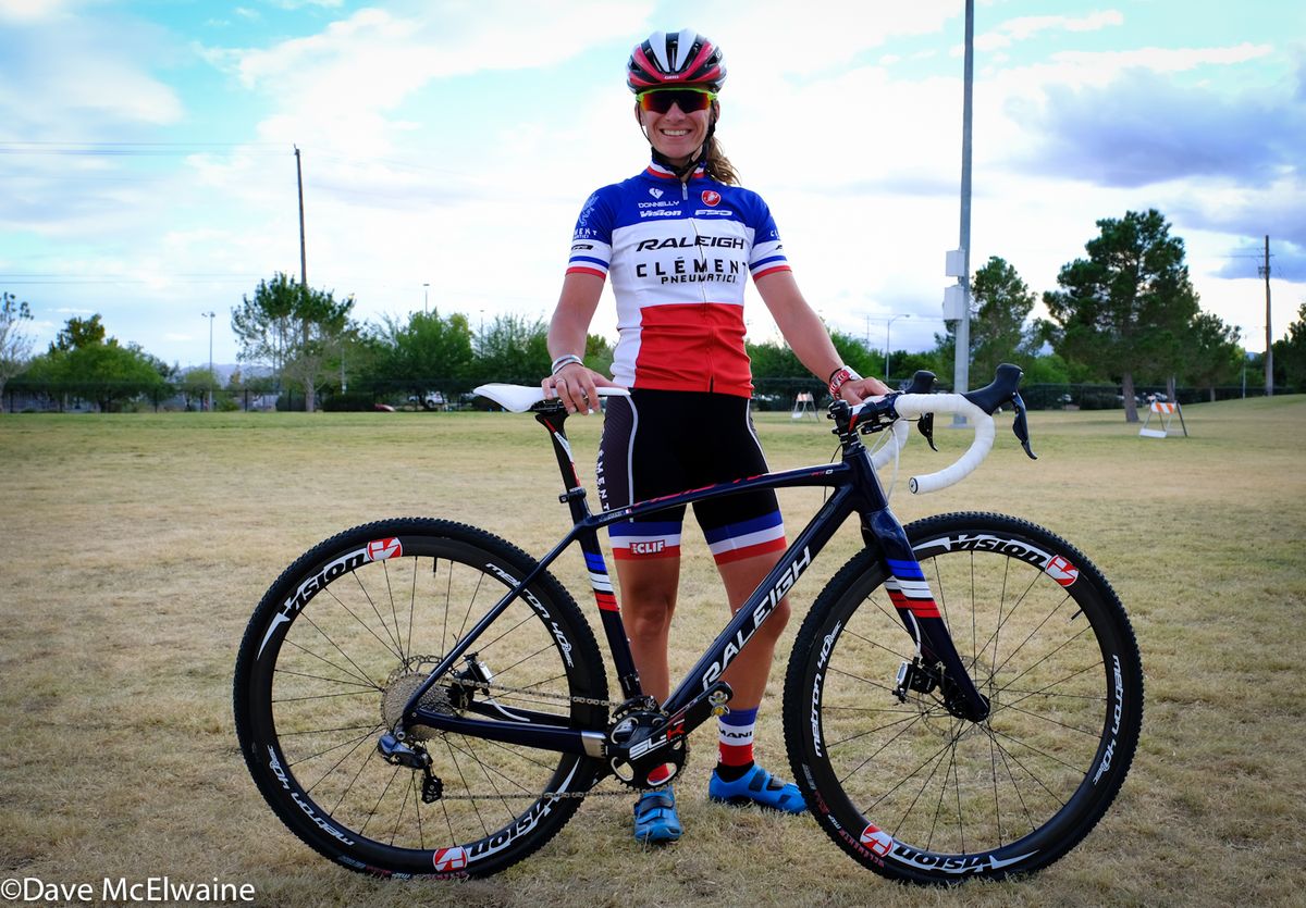 French National Champion Caroline Mani before the race