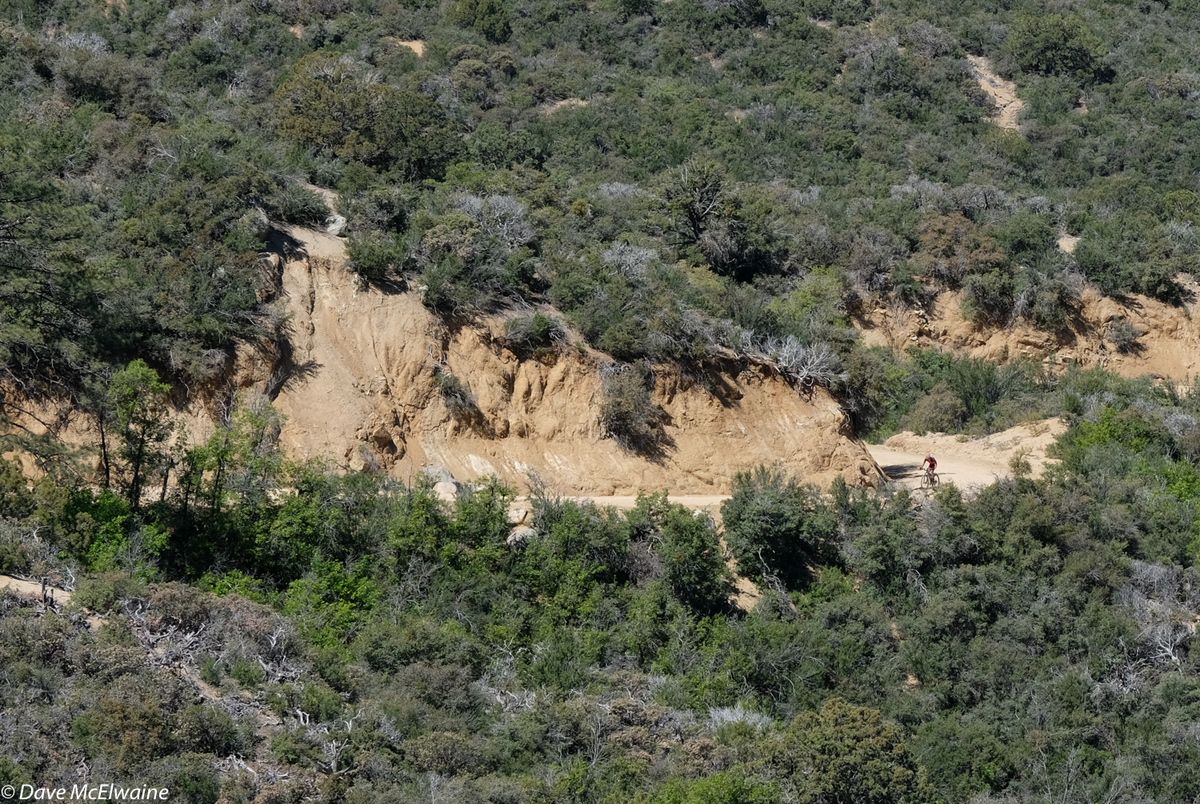 Sam Gaze (Specialized) was alone climbing the 12-mile fire road out of Skull Valley