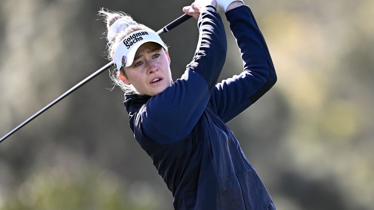 Nelly Korda takes a shot at the Fir Hills Seri Pak Championship