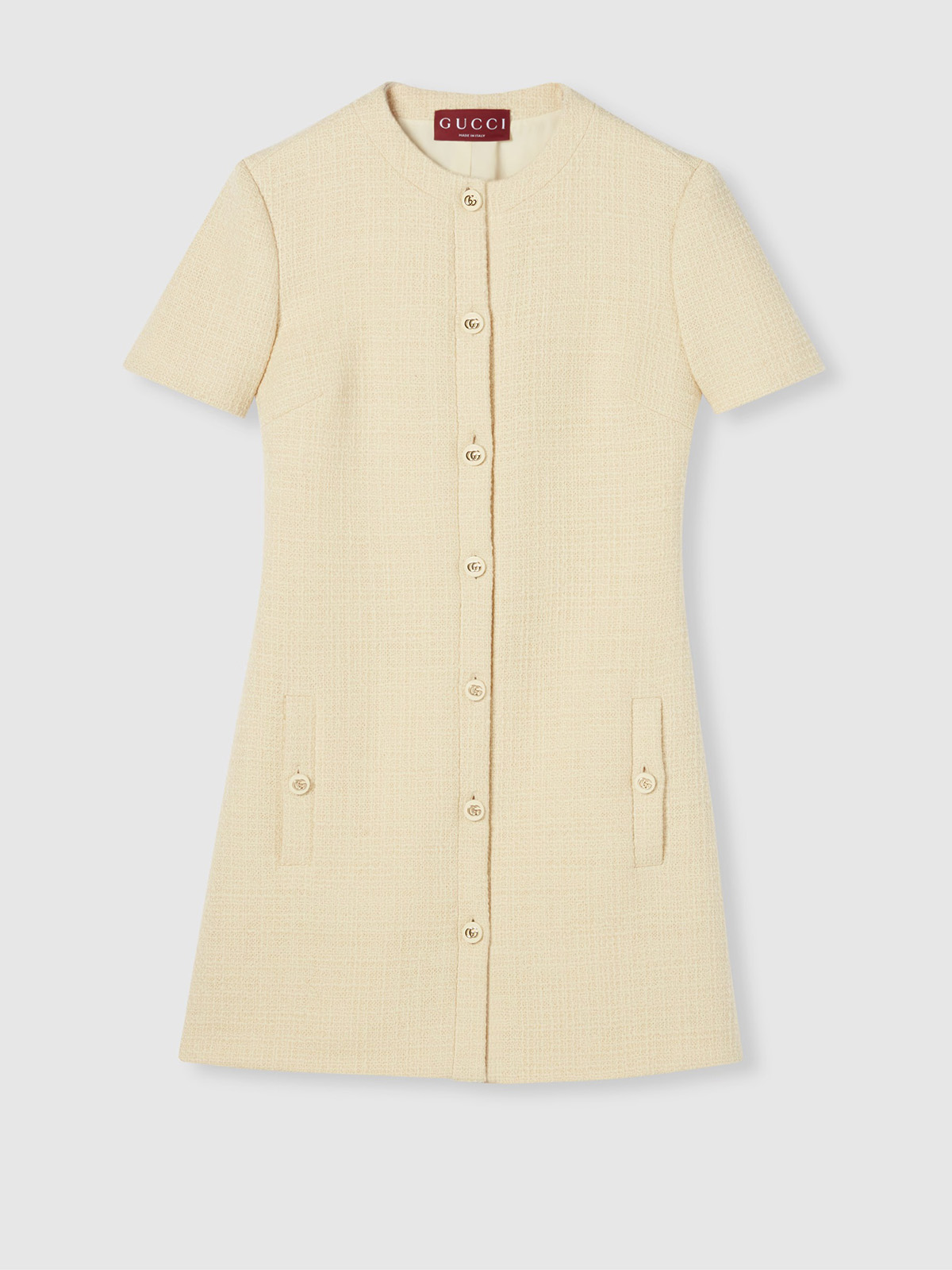 Textured Wool Tweed Dress