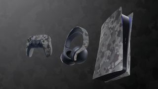 PlayStation Grey Camo collection PS5 DualSense headset
