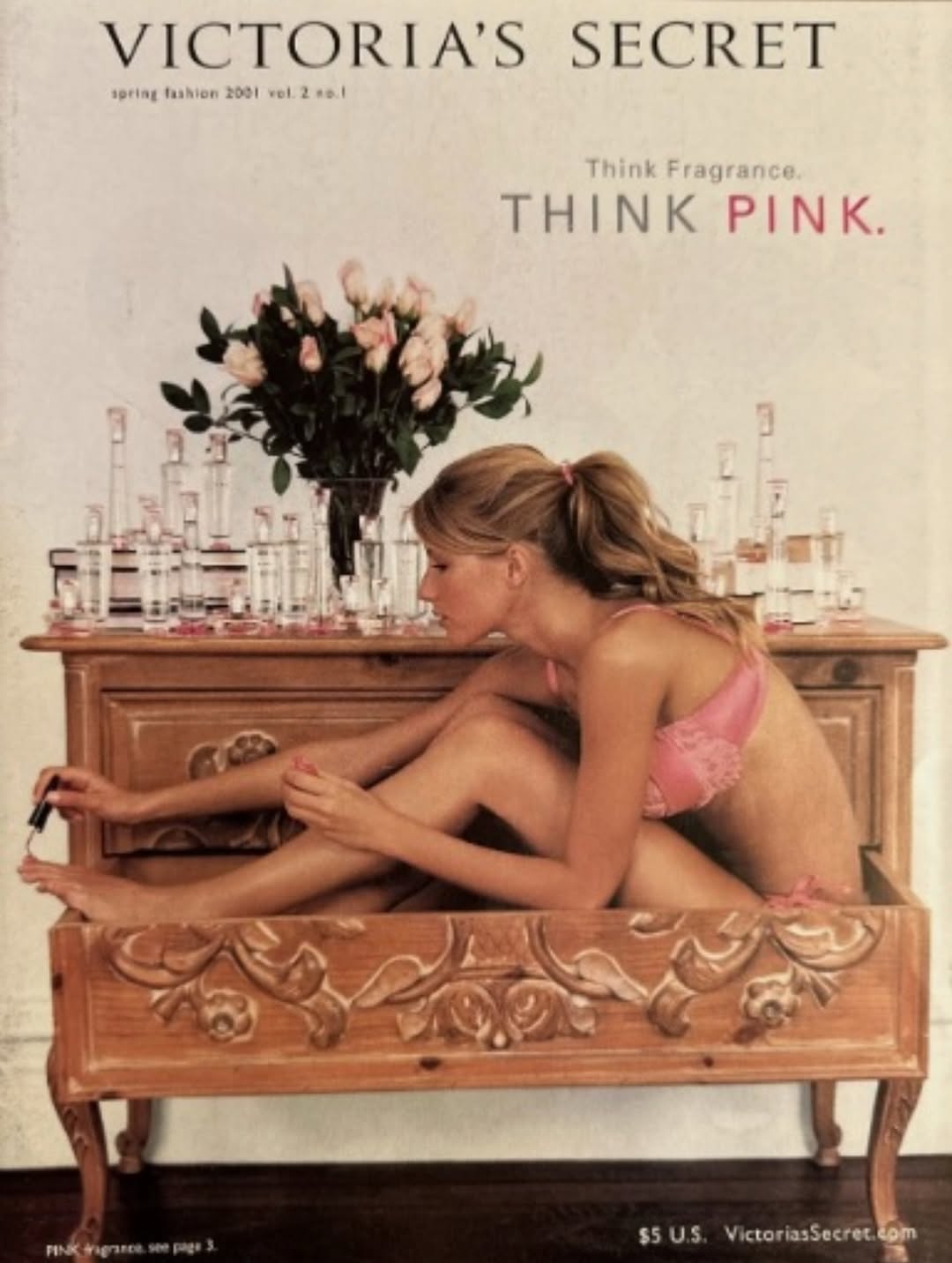 Giselle Bundchen in a 2001 victoria's secret ad