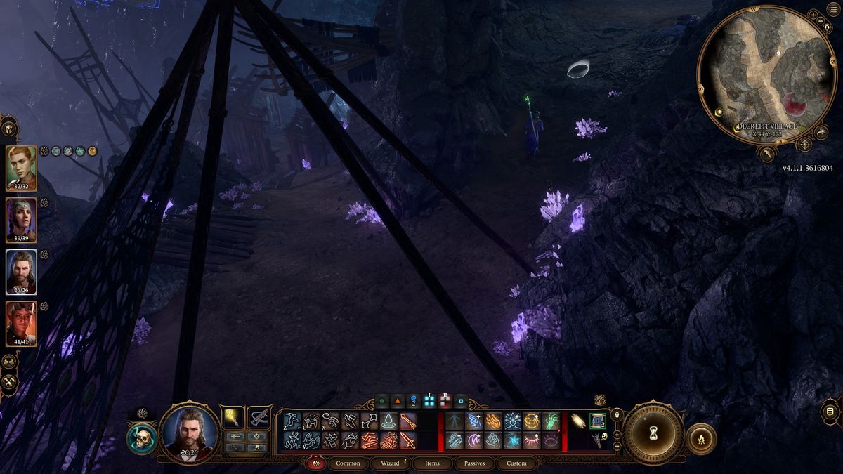 Baldur's Gate 3 Sussur Bark location - Upper path in Decrepit Village
