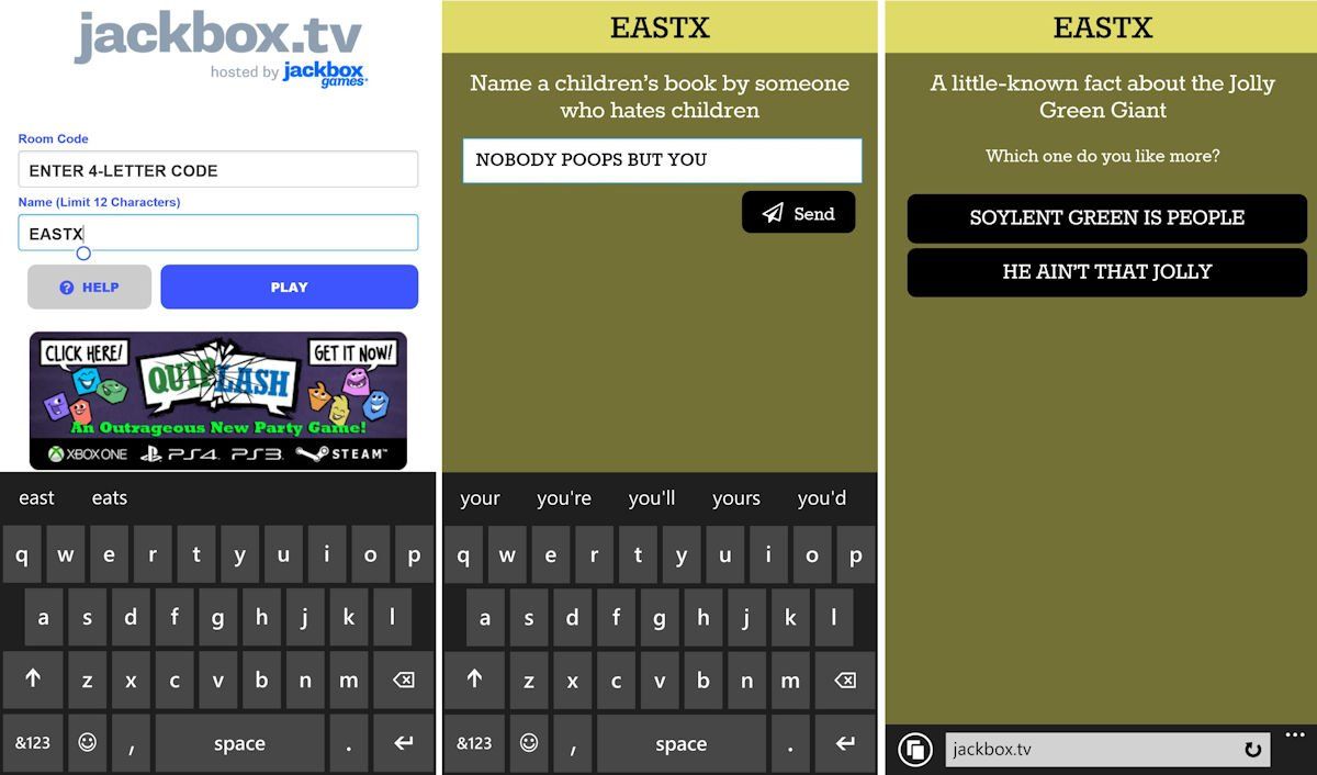 Quiplash review Another hilarious party game from Jackbox for Xbox One