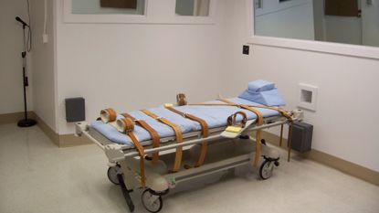 A gurney used to execute inmates.