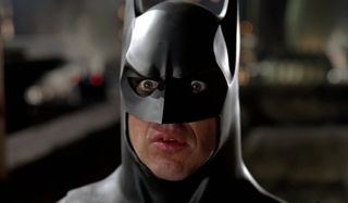 Batman Returns Batman with a face of shock
