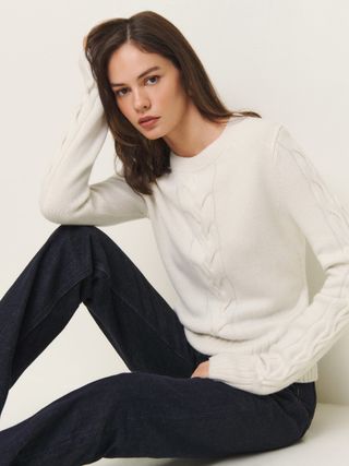 Dawson Regenerative Wool Cable Sweater