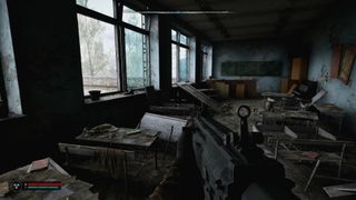 An abandoned school in Stalker 2: Heart of Chornobyl