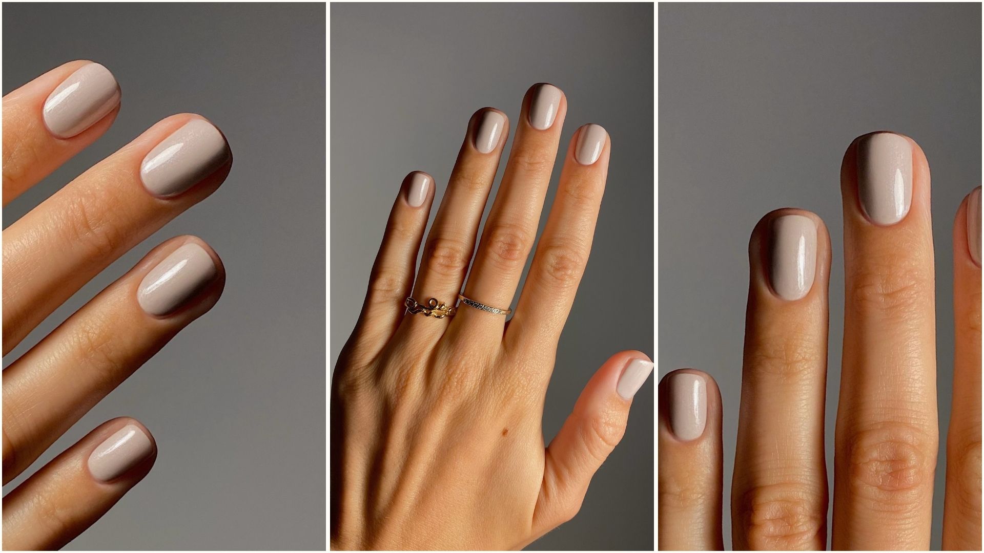 Nail artist Mateja Novakovic wearing a Manucurist nail polish in the shade Tweed