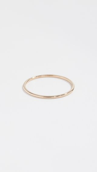 14k Gold Thin Band Ring